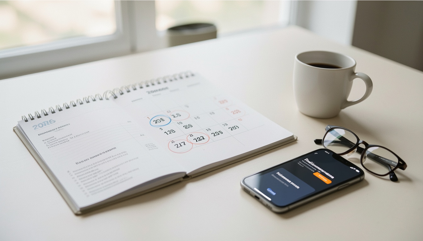Calendrier des versements de retraite en 2026